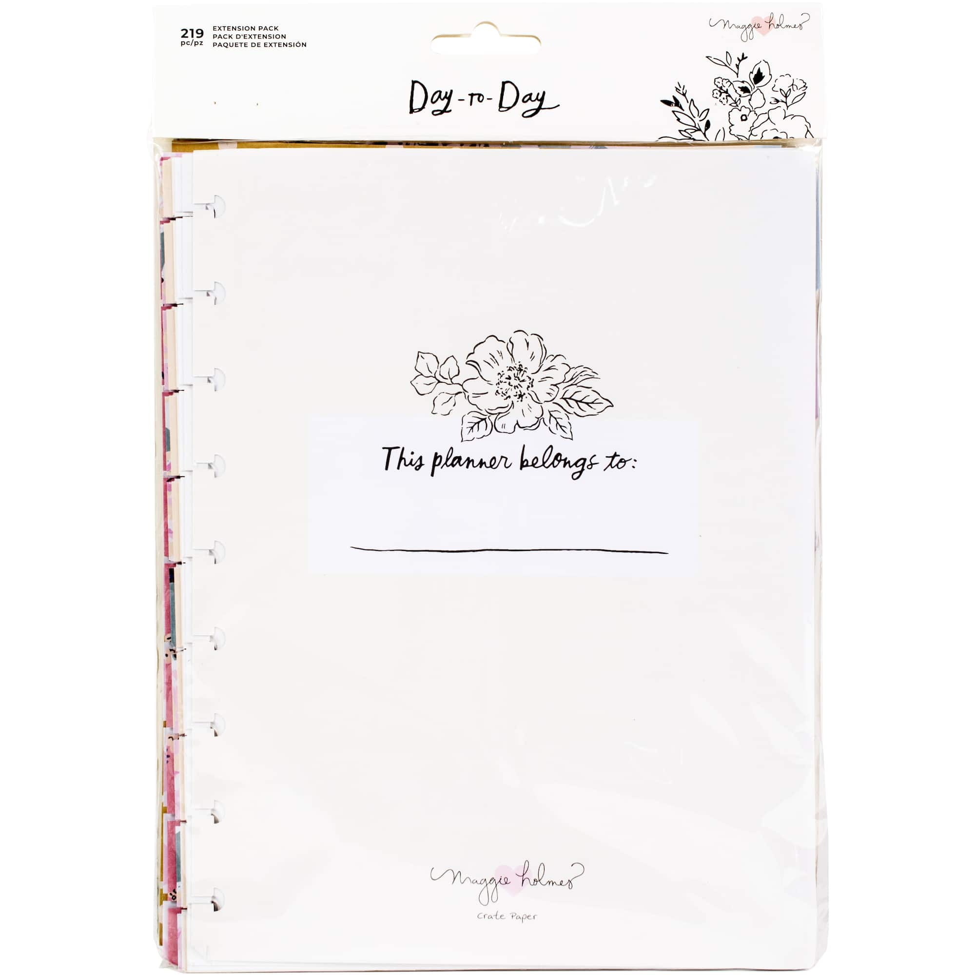 American Crafts™ Maggie Holmes Day-To-Day Disc Planner 6 Month Extension Pack